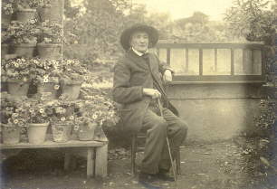 J.H. FABRE in the garden.