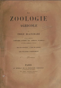La zoologie agricole, Blanchard Charles Emile, 1854