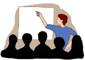 Tableau d'école, Illustration de Paula Lewis